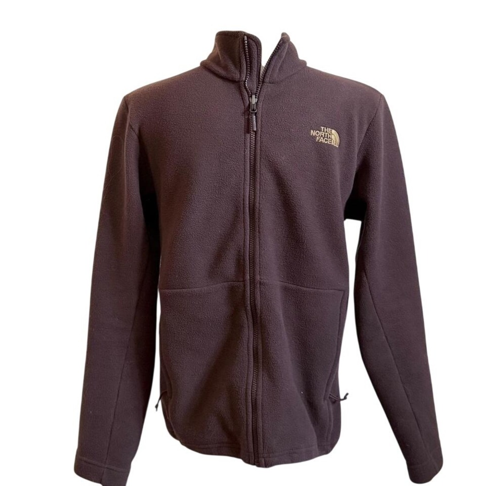 The‎ North Face Mens Fleece Jacket Brown Full Zip Outdoor Adventure Medium M